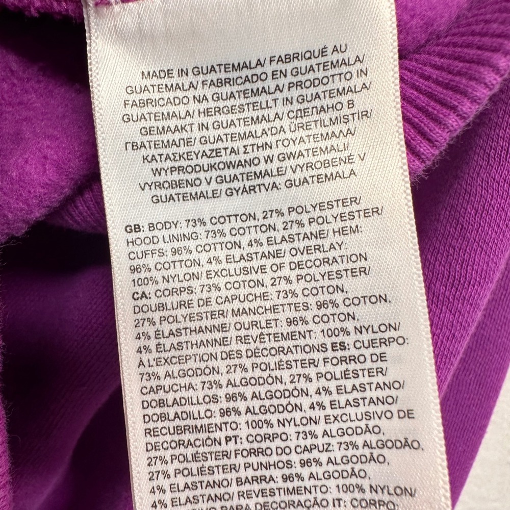 The North Face Hoodie Womens XXL Purple Walls Are Meant For Climbing Graphic - Picture 11 of 13